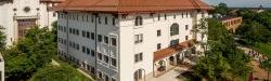 Aerial photo of outside of the Graduate School building on campus, home to the Office of Research.